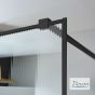 IWIS WALK-IN 97-99 H.200 FLUTED CLEAN-GLASS BLACK MATT IW100FC-400