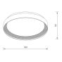 ΦΩΤΙΣΤΙΚΟ ΟΡΟΦΗΣ LED - ΠΛΑΦΟΝΙΕΡΑ LUCIA-400-SLV Sun Light