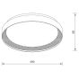 ΦΩΤΙΣΤΙΚΟ ΟΡΟΦΗΣ LED - ΠΛΑΦΟΝΙΕΡΑ LUCIA-500-GD Sun Light