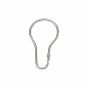 Curtain Hooks 12pcs metal κρίκοι κουρτίνας μπάνιου MRShome  MRS44002L