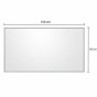 Καθρέπτης με Πλαίσιο Αλουμινίου Chrome 100x2x50cm MRShome MRS4601003