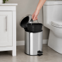 Κάδος Απορριμμάτων 5lt Inox Φ20x27cm MRShome MRS4603030