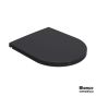 Κάλυμμα Λεκάνης LENTA Slim soft close Bianco Ceramica Black Matt MS38C-401