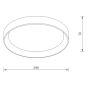 ΦΩΤΙΣΤΙΚΟ ΟΡΟΦΗΣ LED - ΠΛΑΦΟΝΙΕΡΑ NOOR-400-WH Sun Light
