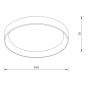 ΦΩΤΙΣΤΙΚΟ ΟΡΟΦΗΣ LED - ΠΛΑΦΟΝΙΕΡΑ NOOR-500-WH Sun Light