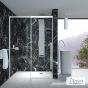 Συρόμενη πόρτα καμπίνας ντουζιέρας Smooth 110 ύψους 200εκ. ρυθμιζόμενη από 107 έως 111εκ. Devon Clean Glass Chrome SLM110C-100