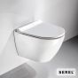 Λεκάνη Κρεμαστή Rimless SMART36/48,5 με μπιντέ, κάλυμμα Slim Soft Close 9001SC, Serel White SM36B00SC-300