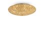 Φωτιστικό Οροφής KING PL9 Χρυσό Ideal Lux 073262
