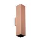 Απλίκα LOOK AP2 SQUARE D60 H300 Μαύρο Ideal Lux 126890