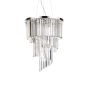 Κρεμαστό Φωτιστικό CARLTON SP12 Χρώμιο Ideal Lux 166247