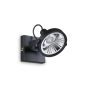 Φωτιστικό Οροφής GLIM PL1 Μαύρο Ideal Lux 200231