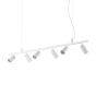 Κρεμαστό Φωτιστικό DYNAMITE SP6 ROUND Μαύρο Ideal Lux 231396