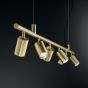 Κρεμαστό Φωτιστικό DYNAMITE SP6 ROUND Ορείχαλκος Ideal Lux 244648