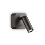 Απλίκα BEAN AP SQUARE Μαύρο Ideal Lux 260655