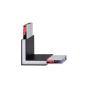 ANGOLO STEEL SP D20 Προφίλ ANGOLARE WIDE 4000K Λευκό Ideal Lux 268149