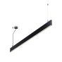 Γραμμικό Σύστημα Φωτισμού STEEL SP2 D20 BI-EMISSION WIDE 4000K Μαύρο Ideal Lux 268217