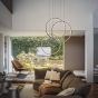 Κρεμαστό Φωτιστικό Πλαίσιο SP CERCHIO Μαύρο 3000K Ideal Lux 269337