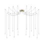Κρεμαστό Φωτιστικό LUCCIOLA SP16 Ορείχαλκος Ideal Lux 284019