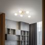 Φωτιστικό Οροφής HERMES PL5 D90 Ορείχαλκος Ideal Lux 288277