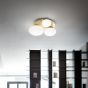 Φωτιστικό Οροφής NINFEA PL3 Ορείχαλκος Ideal Lux 293660