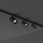Γραμμικό Σύστημα Φωτισμού DEVA SPOT 2,5W 3000K Μαύρο Ideal Lux 332765