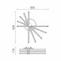ΠΛΑΦΟΝΙΕΡΑ ΟΡΟΦΗΣ LED CCT 60W 3000K | 4000K | 6000K Spotlight 3387