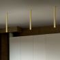 Φωτιστικό Οροφής LOOK LED PL1 ROUND D30 H400 ON-OFF Ορείχαλκος 3000K Ideal Lux 353326