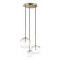 Κρεμαστό Φωτιστικό EQUINOXE SP3 AMBRA SFUMATO Ideal Lux 364827
