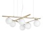 Κρεμαστό Φωτιστικό ATLAS SP6 Μαύρο Ideal Lux 365114