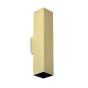 Απλίκα LOOK AP2 SQUARE D60 H300 Ορείχαλκος Ideal Lux 370439