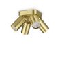 Φωτιστικό Οροφής DYNAMITE PL4 ROUND Ορείχαλκος Ideal Lux 371306