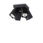 Φωτιστικό Οροφής DYNAMITE PL4 SQUARE Μαύρο Ideal Lux 371313
