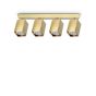 Φωτιστικό Οροφής DYNAMITE PL4 LINEAR SQUARE Ορείχαλκος Ideal Lux 371375
