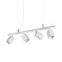 Κρεμαστό Φωτιστικό DYNAMITE SP4 SQUARE Μαύρο Ideal Lux 371382