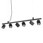 Κρεμαστό Φωτιστικό DYNAMITE SP6 SQUARE Μαύρο Ideal Lux 371412