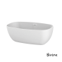U2 ΜΠΑΝΙΕΡΑ FREESTD 165x85 SIRENE WHITE MATT U2-301