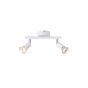 ΣΠΟΤ ΚΙΝΗΤΟ ΜΕΤΑΛΛΟ 2ΦΩΤΟ 2XGU10 Max 7W 220X80X125mm ΛΕΥΚΟ ARTE ILLUMINA VORRAS Eurolamp 145-25240