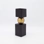ΒΑΖΟ ΜΕΤΑΛΛΙΚΟ ΜΑΥΡΟ-ΧΡΥΣΟ 8x8x28cm Eurolamp 819-00321