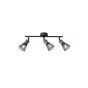 ΣΠΟΤ ΜΕ ΔΙΧΤΥ ΜΕΤΑΛΛΟ-ΞΥΛΟ 3ΦΩΤΟ 3XE14 Max 8W 390X80X145mm ΜΑΥΡΟ ARTE ILLUMINA MESHY Eurolamp 145-25257