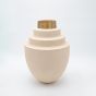 ΒΑΖΟ ΜΕΤΑΛΛΙΚΟ ΜΠΕΖ-ΧΡΥΣΟ 26x26x36.5cm Eurolamp 819-00307