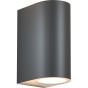 ΑΠΛΙΚΑ ΤΟΙΧΟΥ UP-DOWN ΟΒΑΛ 2xGU10 Max5W 90x70x147mm IP54 ΓΡΑΦΙΤΗΣ ARTE ILLUMINA Eurolamp 145-82067