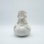 ΒΑΖΟ ΜΕ ΛΟΥΛΟΥΔΙΑ ΚΕΡΑΜΙΚΟ ΛΕΥΚΟ 17x17x24.5cm Eurolamp 819-01333