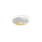 ΠΛΑΦΟΝΙΕΡΑ ΜΕΤΑΛΛΟ-ΠΛΑΣΤΙΚΟ LED 60W 5940Lm 3CCT (3000-4000-6500K) Φ480X65mm ΛΕΥΚΟ-ΚΙΤΡΙΝΟ ARTE ILLUMINA ALEGRE Eurolamp 144-51040