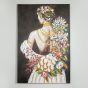 ΠΙΝΑΚΑΣ ΚΑΜΒΑΣ ΓΥΝΑΙΚΑ ΜΕ ΛΟΥΛΟΥΔΙΑ 80x3.5x120cm Eurolamp 755-12020