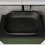 Orabella Drawer 80 deep - Κρεμαστό Έπιπλο Μπάνιου με λευκή ματ επικάλυψηκαι και βάση με συρτάρι από μελαμίνη δικής σας επιλογής σε αποχρώσεις ξύλου (χωρίς καθρέπτη και νιπτήρα) F70228-70228,W-80
