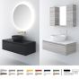 Orabella Drawer 80 - Κρεμαστό Έπιπλο Μπάνιου με λευκή ματ επικάλυψη και βάση με συρτάρι από MDF super matt δικής σας επιλογής (χωρίς καθρέπτη και νιπτήρα) F70204-70202,W-80