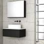 Orabella Drawer 80 - Κρεμαστό Έπιπλο Μπάνιου με λευκή ματ επικάλυψη και βάση με συρτάρι από MDF super matt δικής σας επιλογής (χωρίς καθρέπτη και νιπτήρα) F70204-70202,W-80