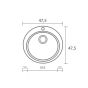 Sanitec Νεροχύτης 316 Classic 48×48 316-46-Granite-Celtic-Stone