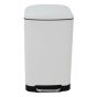 ΚΑΔΟΣ ΑΠΟΡΡΙΜΑΤΩΝ ΜΕΤΑΛΛΙΚΟΣ SOFT CLOSE SL1063 ΑΣΠΡΟΣ 30L San Lorentzo 8393