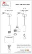 SE21-NM-4-MS1 ADEPT TUBE Nickel Matt Pendant Black Metal Shade+ HOMELIGHTING 77-8449